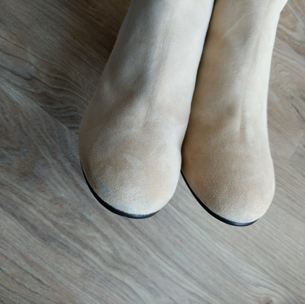 Stuart Weitzman Eloise 75 Bambina Suede Boots Wide - Picture 4 of 8